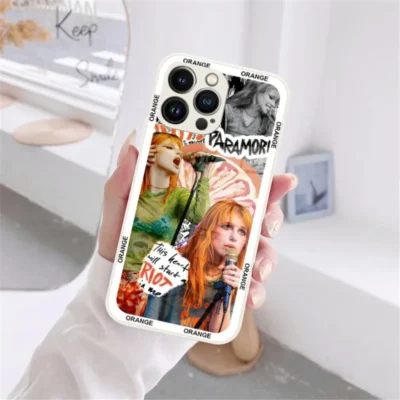 COOL Paramore Orange Phone Case Black White Glass For iPhone 13 14 12 11 Pro Max 2 - Paramore Band Store