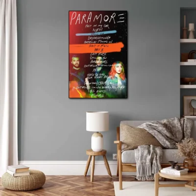 paramore Poster Decorative Painting Canvas Poster Gift Wall Art Living Room Posters Bedroom Painting 3 - Paramore Band Store