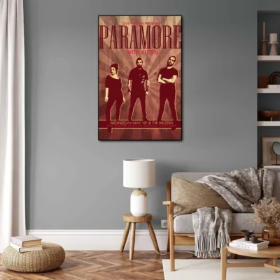 paramore Poster Decorative Painting Canvas Poster Gift Wall Art Living Room Posters Bedroom Painting 4 - Paramore Band Store