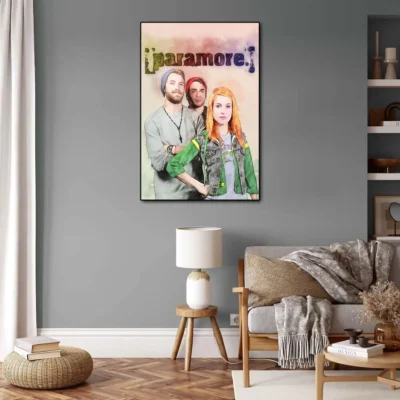 paramore Poster Decorative Painting Canvas Poster Gift Wall Art Living Room Posters Bedroom Painting 5 - Paramore Band Store